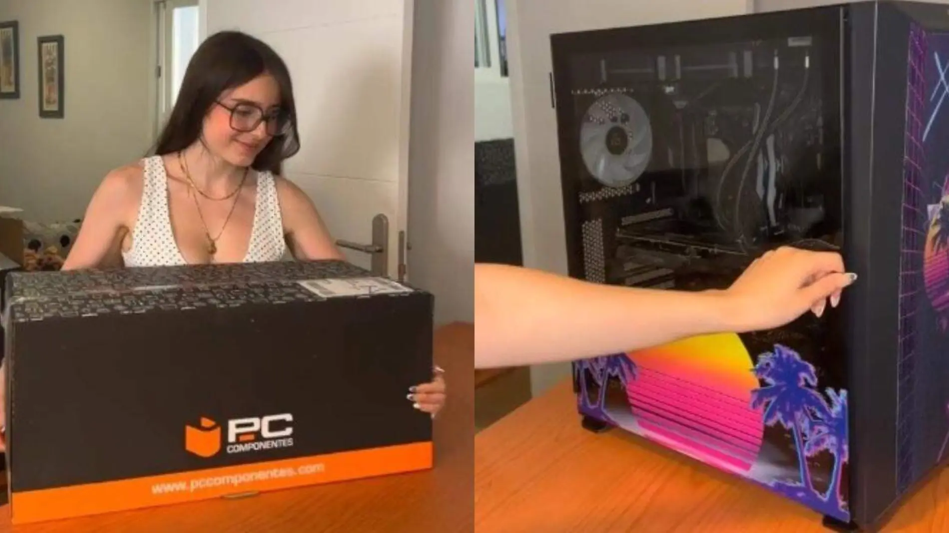 RoRo ahora sorprende al ensamblar una PC Gamer, para Pablo, su novio